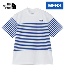 ザ・ノース・フェイス ノースフェイス メンズ 半袖Tシャツ ショートスリーブパネルボーダーティー S/S Panel Border Tee ホワイト NT32406 W