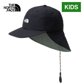 ★最大1,500円OFFクーポン 8/11迄★ ★セールsale 20〜40％OFF★ ザ・ノース・フェイス ノースフェイス キッズ 帽子 ポホノサンシールドキャップ Kids Pohono Sunshield Cap ブラック2 NNJ02102 KK
