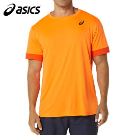 アシックス asics メンズ ドライ半袖シャツ ショッキングオレンジ 2041A255 802