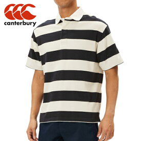カンタベリー CANTERBURY メンズ レディース ポロシャツ ショートスリーブ 2.5インチ ストライプ ラグビージャージ S/S 2.5INCH STRIPE RUGBY JERSEY ネイビー RA34136 29