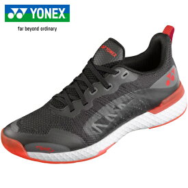 ヨネックス YONEX メンズ レディース テニスシューズ パワークッション507 カーペットコート用 ブラック／レッド SHT507 187