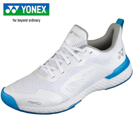ヨネックス YONEX メンズ レディース テニスシューズ パワークッション507 カーペットコート用 ホワイト／ブルー SHT507 207