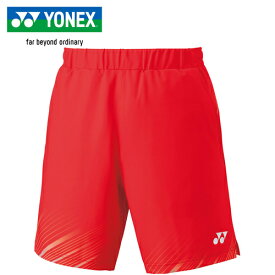 ヨネックス YONEX メンズ バドミントンウェア ゲームパンツ ニットハーフパンツ クリアーレッド 15181 459