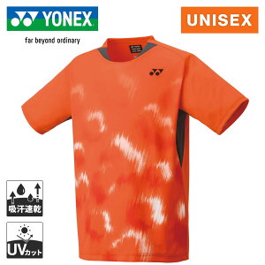 ヨネックス YONEX メンズ レディース ユニ ゲームシャツ フィットスタイル オレンジ 10608 005