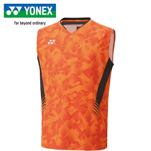 ヨネックス YONEX メンズ ゲームシャツ ノースリーブ ハイオレンジ 10658 752