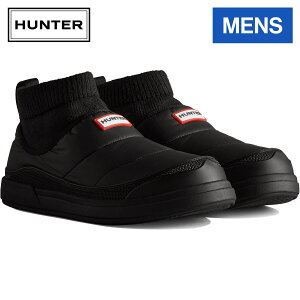 Gg[őSi|Cg5{ȏI9/11 1F59 n^[ HUNTER Y C/AEg CVCeBh jbeBh Jt Xbp[u[c IN/OUT PUFFER KNITTED CUFF BOOT ubN MFS9002REN BLACK