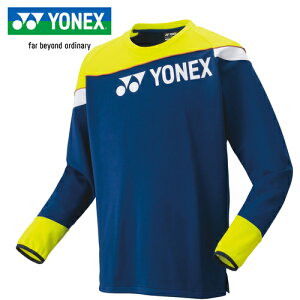 ヨネックス YONEX メンズ レディース バドミントン トレーニングウェア ライトトレーナー サファイアネイビー 31055 512
