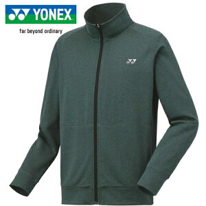 ヨネックス YONEX メンズ レディース バドミントン トレーニングウェア ニットウォームアップシャツ ディープグリーン 51053 269