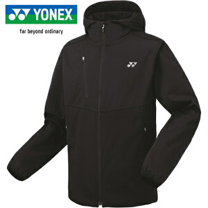 ヨネックス YONEX メンズ レディース バドミントン トレーニングウェア ウォームアップパーカー ブラック 51054 007