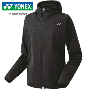 ヨネックス YONEX レディース バドミントン トレーニングウェア ウォームアップパーカー ブラック 58111 007