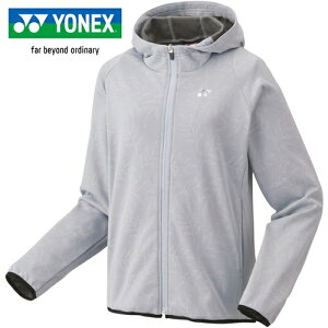 ヨネックス YONEX レディース バドミントン トレーニングウェア ニットウォームアップパーカー シルバーグレー 58112 024
