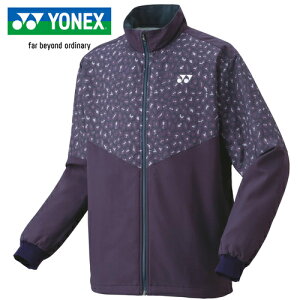 ヨネックス YONEX メンズ レディース バドミントンウェア ジャケット 裏地付ウィンドウォーマーシャツ ディープパープル 70099 751