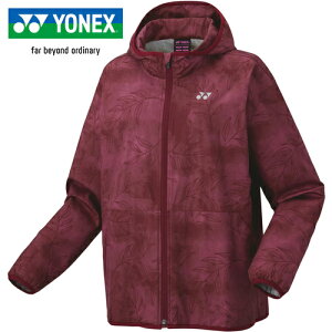 ヨネックス YONEX レディース バドミントンウェア ジャケット 裏地付ウィンドウォーマーパーカ ダークワイン 78075 266