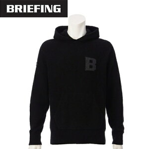 u[tBO BRIEFING Y g[jOEFA p[J[ zf[ B S jbg t[fB[ HOL MENfS B LOGO KNIT HOODIE ubN BRG243MC0