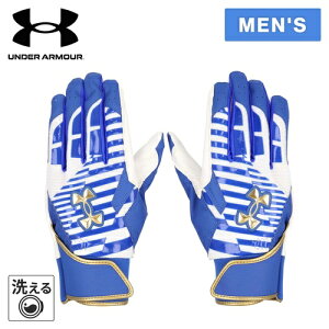 アンダーアーマー UNDER ARMOUR メンズ クリーンアップ プロ バッティンググローブ CLEAN UP PRO BATTING GLOVES ロイヤル/ホワイト/ゴールド 6001312 400