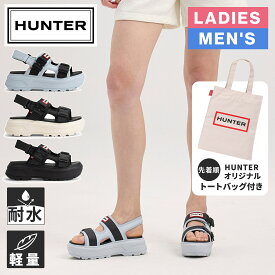 ☆トートバッグ プレゼント☆ ハンター HUNTER メンズ レディース シティ リベル ネオ レザー バックル サンダル U CITY REBEL NEO＆LEATHER BUCKLE STRAP UFD3109LEA