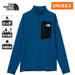 ★10%OFFクーポン 10/24〜10/30★ ザ・ノース・フェイス ノースフェイス メンズ シャツ エクスペディションドライドットジップハイ Expedition Dry Dot Zip High マウンテンブルー NT12522 OB