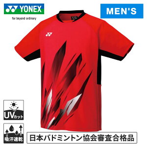 ヨネックス YONEX メンズ メンズゲームシャツ フィットスタイル サンセットレッド 10668 496
