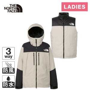 ★10%OFFクーポン 10/24〜10/30★ ザ・ノース・フェイス ノースフェイス レディース スノーバードトリクライメイトジャケット Snowbird Triclimate Jacket フォッシルアイボリー NS62515 FI