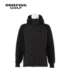 ★2/10限定！最大2,000円OFFクーポン★ ブリーフィング BRIEFING メンズ ゴルフウェア ジャケット ハイブリッドダウンパーカー MEN’S HYBRID DOWN PARKA ブラック BRG253M54 BLACK