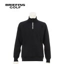★最大2,000円OFFクーポン 2/14〜2/15★ ブリーフィング BRIEFING メンズ ゴルフウェア 長袖シャツ 3Dロゴハーフジッ…