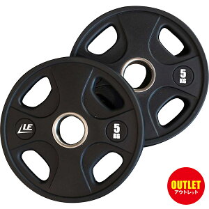 [�󂠂�]���[�f�B���O�G�b�W LEADING EDGE �I�����s�b�N�v���[�g 5kg×2 ���a50mm �I�[�����o�[ �o�[�x���v���[�g LE-OP5*2-T �u���b�N