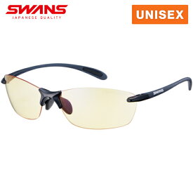 スワンズ SWANS メンズ レディース スポーツサングラス Airless-Leaf fit 夜間使用可能モデル マットクリアネイビー×ブラック SALF-0121 CNAV