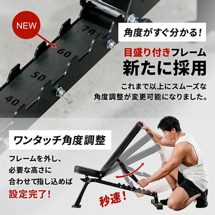 楽天市場】トレーニングベンチ ＆ 可変式ダンベル 24kg×2個 セット 耐