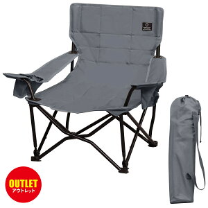 [�󂠂�]�N�C�b�N�L�����v QUICKCAMP ���������[�`�F�A �������u�`�F�A ��l�|�� One Love chair �O���[ QC-LFC75-T GY