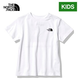 ザ・ノース・フェイス ノースフェイス キッズ Tシャツ ショートスリーブバックスクエアロゴティー S/S Back Square Logo Tee ホワイト NTJ32333 W ユニセックス 半袖 綿 白