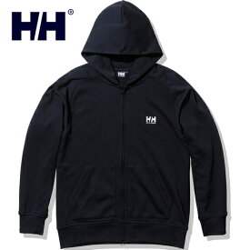 ヘリーハンセン HELLY HANSEN メンズ パーカー HHロゴフルジップスウェットフーディー HH Logo Full-zip Sweat Hoodie ブラック HE32321 K