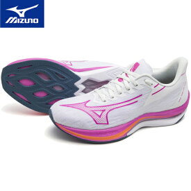 ★セールsale 21～36％OFF★ ミズノ MIZUNO レディース ランニングシューズ ウエーブリベリオンソニック W.REBE.SONIC ホワイト/ピンク/ブルー J1GD2330 72