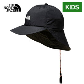 ザ・ノース・フェイス ノースフェイス キッズ 帽子 ポホノサンシールドキャップ Kids’ Pohono Sunshield Cap ブラック NNJ02102 K 女の子 男の子 スポーツ 子ども キャップ コーデ 子供服 おしゃれ 誕生日 プレゼント ギフト