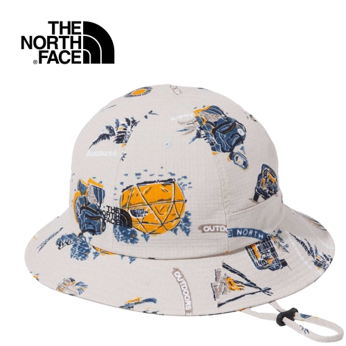 海外限定ザ・ノース・フェイス THE NORTH FACE キッズ 帽子 サマークーリングハット Kids’ Summer Cooling Hat TNFキャンプオフホワイト NNJ02206 TW