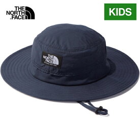 ★セールsale 12～13％OFF★ ザ・ノース・フェイス ノースフェイス キッズ 帽子 ホライズンハット Kids’ Horizon Hat アーバンネイビー NNJ02312 UN サンハット 紫外線防止 日よけ UVカット 男の子 女の子 あご紐つき サイズ調整 公園 水遊び お出かけ シンプル コンパクト