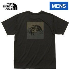 ザ・ノース・フェイス ノースフェイス メンズ 半袖Tシャツ ショートスリーブスクエアマウンテンロゴティー S/S Square Mountain Logo Tee ブラック NT32377 K