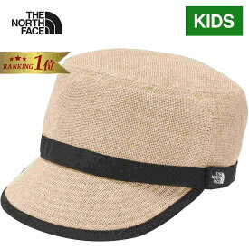 ★最大1,500円OFFクーポン 8/11迄★【楽天1位】 ★セールsale 37〜38％OFF★ ザ・ノース・フェイス ノースフェイス 帽子 キッズ ハイクキャップ Kids' HIKE Cap ベージュ NNJ02307 BE キャップ 麦わら風 ロゴ入り ウォッシャブル サイズ調節可能