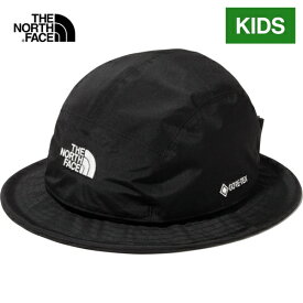 ★セールsale 14％OFF★ ザ・ノース・フェイス ノースフェイス キッズ 帽子 ゴアテックスハット Kids' GORE-TEX Hat ブラック NNJ02301 K バケットハット UVケア 日よけ 防水 軽量 アウトドア ジュニア ボーイズ ガールズ 男の子 女の子 子供服 国内正規