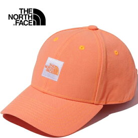 ★セールsale 17％OFF★ ザ・ノース・フェイス ノースフェイス メンズ レディース スクエアロゴキャップ Square Logo Cap ダスティコーラルオレンジ NN02334 DO メンズ レディース 帽子 ブランド おしゃれ かっこいい 人気 春 夏 秋 冬 サイズ調整 正規品 ユニセックス