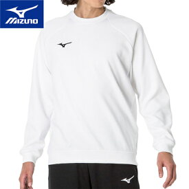 ★セールsale 13％OFF★ ミズノ MIZUNO メンズ レディース スウェットクルー ホワイト 32MCA175 01