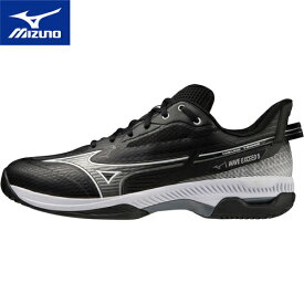 ミズノ MIZUNO メンズ レディース テニスシューズ ウエーブエクシード 5 SW AC オールコート WAVE EXCEED 5 SW AC ブラック×ホワイト×グレー 61GA2316 09