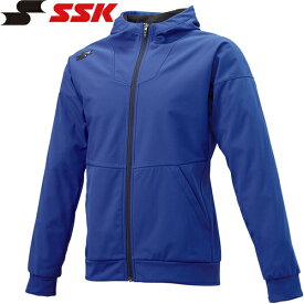 エスエスケイ SSK メンズ レディース 野球 トレーニングウェア 長袖フルZIP ボンディングスウェット Dブルー DRF024 63