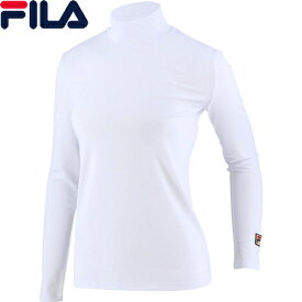 フィラ FILA レディース テニス アンダーウェア ハイネックロングスリーブシャツ ホワイト VL8025 01