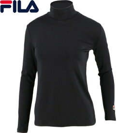 フィラ FILA レディース テニス アンダーウェア ハイネックロングスリーブシャツ ブラック VL8025 08