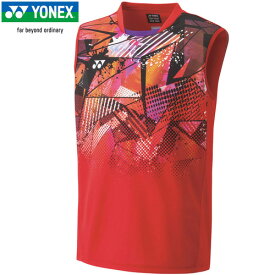 ★セールsale 18％OFF★ ヨネックス YONEX メンズ メンズゲームシャツ ノースリーブ サンセットレッド 10526 496