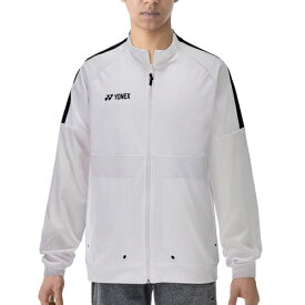 ヨネックス YONEX メンズ テニスウェア ジャケット メンズニットウォームアップシャツ ホワイト 50133 011