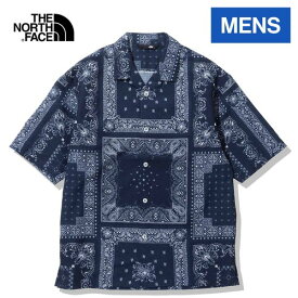 ★セールsale 40～44％OFF★ ザ・ノース・フェイス ノースフェイス メンズ ショートスリーブアロハベントシャツ S/S Aloha Vent Shirt バンダナニューブルー NR22330 RL