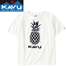 カブー KAVU メンズ 半袖Tシャツ パイナップル Tシャツ Pineapple Tee ホワイト 19821825