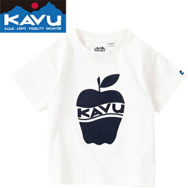 ★セールsale 12%OFF★ カブー KAVU キッズ アップル Tシャツ K’s Apple Tee ホワイト 19821871