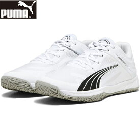 ☆スクイズボトルプレゼント☆ ★4/19-4/24 400円OFFクーポン★ ★セールsale 20％OFF★ プーマ PUMA メンズ レディース ハンドボールシューズ アクセラレート ターボ ホワイト/ブラック/グレー 107340 02